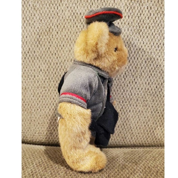Victory Bear with Satchel Non-Posable Stuffed Animal Plush Toy Mail Carrier - Picture 4 of 10